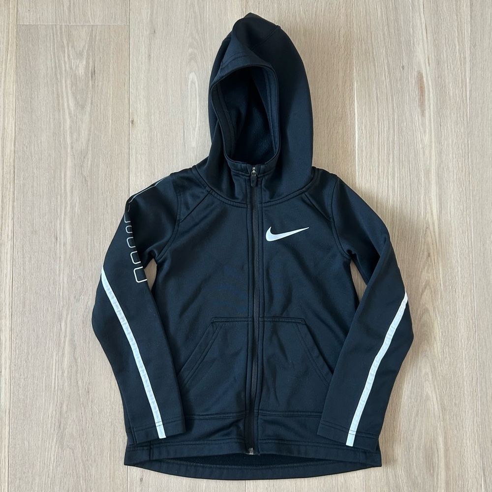 Nike and Adidas Kids Boy Black and White Zip-Up Tops